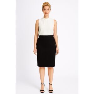 Hybrid & Co. Skirt Women's XL Black Pencil Pull On Stretch Knee Length NWT